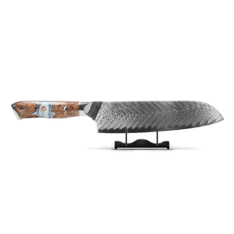 Shinrai Japan - Eclipse Series Damascus Santoku Knife 18 cm