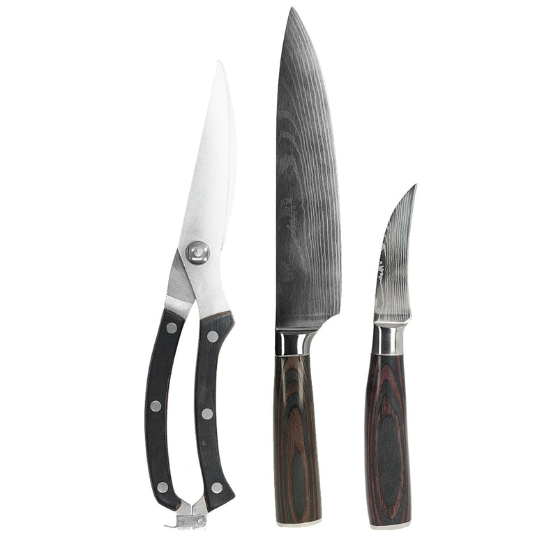 Shinrai Japan - Damascus Print 3-delige Outdoor Messenset