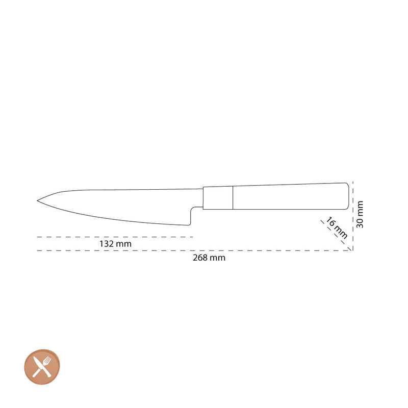 Shinrai Japan - Kurayami Damascus Paring Knife 13 cm