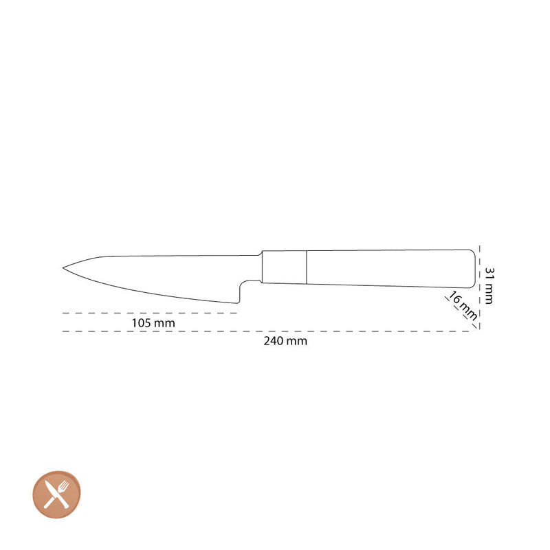 Shinrai Japan - Takumi Kaza Damascus Paring Knife 9 cm