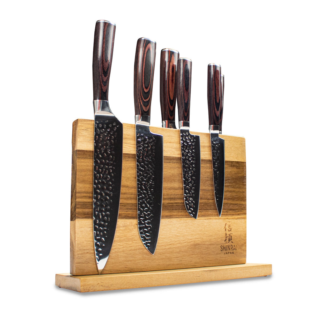 Hammered Stainless Steel Series - 6-piece Knife Set – ShinraiKnives